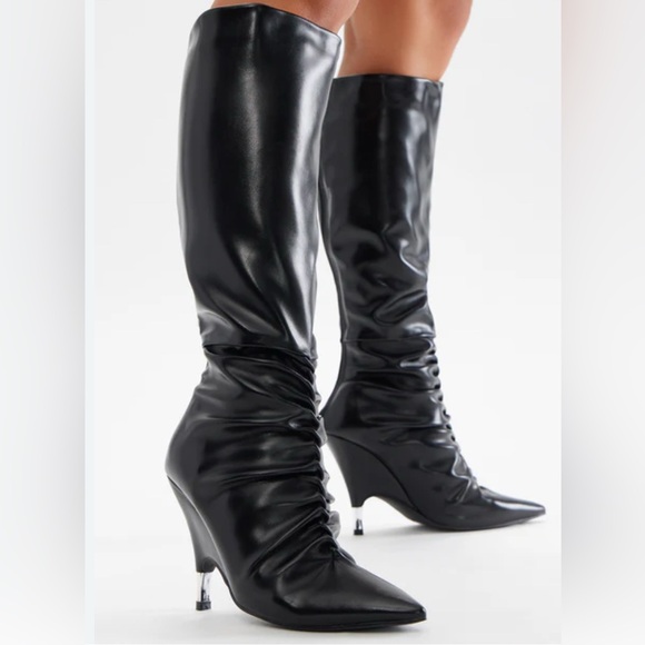 Fashion Nova Shoes - Fashion Nova Nadia Black Knee-High Women's Boots